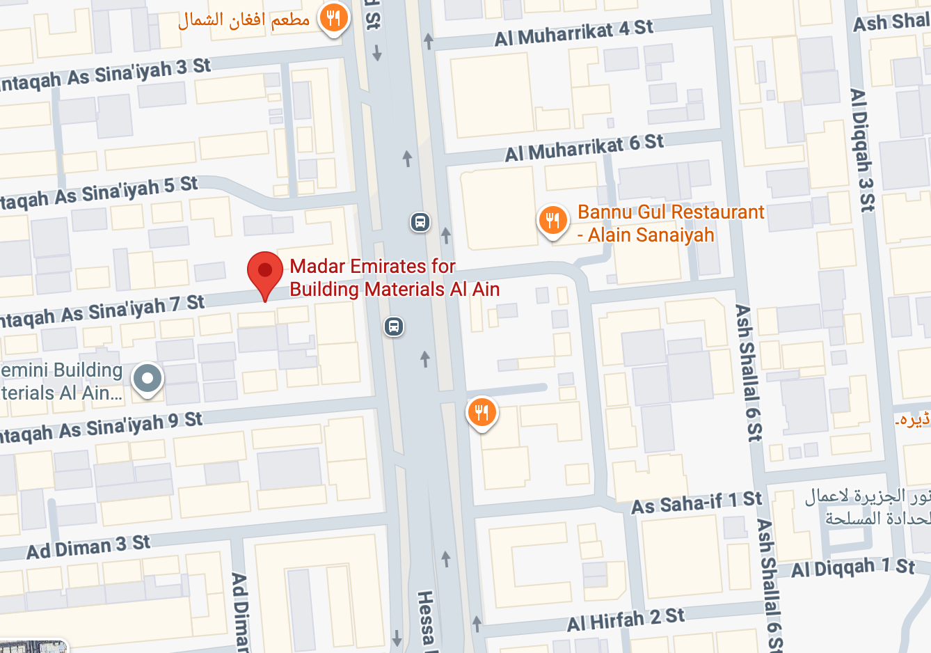 Al Ain Branch Location Map
