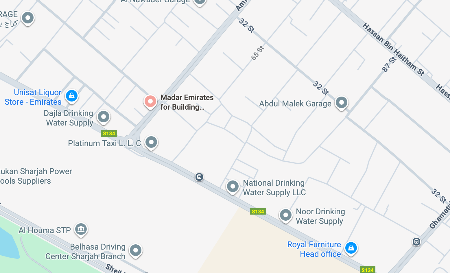 Abu Dhabi Branch Location Map
